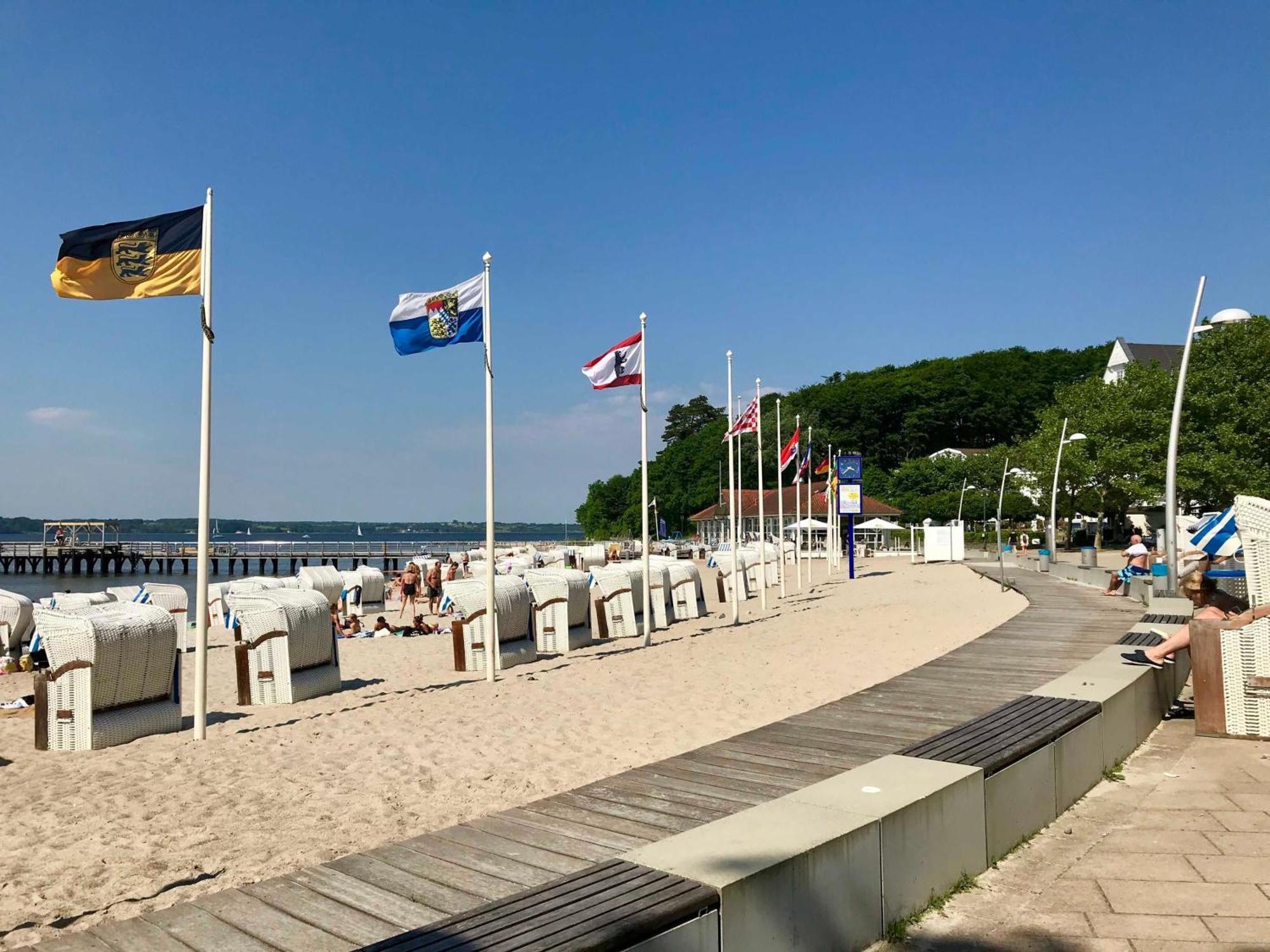Ferienwohnung Skowronek Am Kurpark Glücksburg Dış mekan fotoğraf